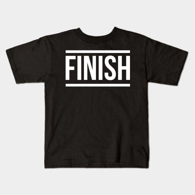 finishline Kids T-Shirt by KyrgyzstanShop